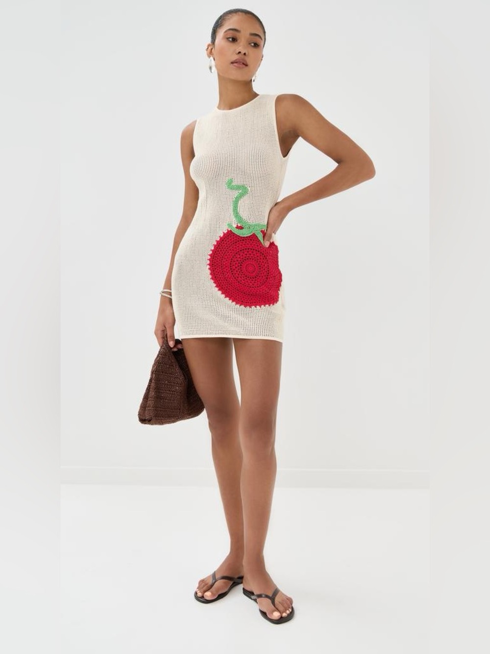 NWT: Staud Bailey Dress Tomato - US M - Picture 3 of 4